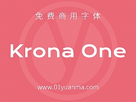 Krona One 免费商用字体