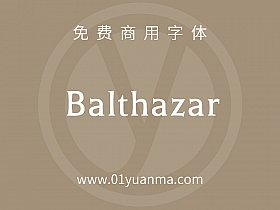 Balthazar 免费商用字体