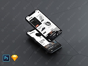iPhone x Mockups苹果X组合样机模型下载