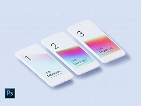 白色iPhone6样机模型素材psd源文件