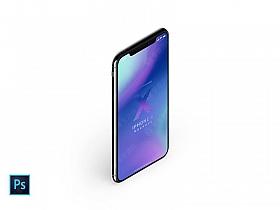 iPhoneX Mockups 苹果X手机多角度样机模型素材psd源文件