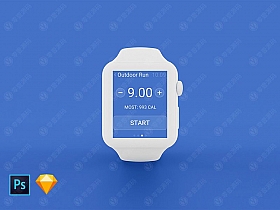 iWatch Mockups样机模型PSD&SKETCH下载