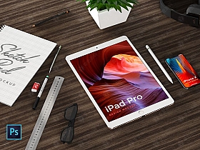 iPad Pro Mockups场景样机下载