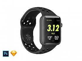 iWatch苹果手表样机模型下载