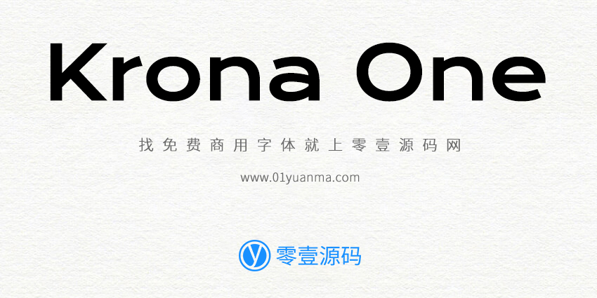 Krona One 免费商用字体