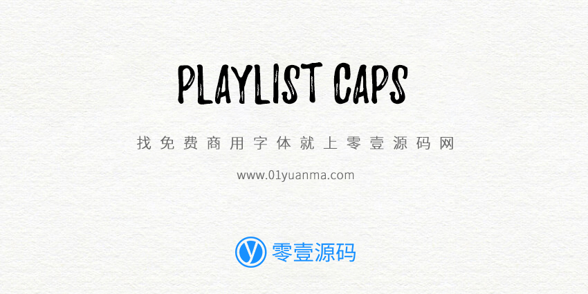 Playlist Caps 免费商用字体