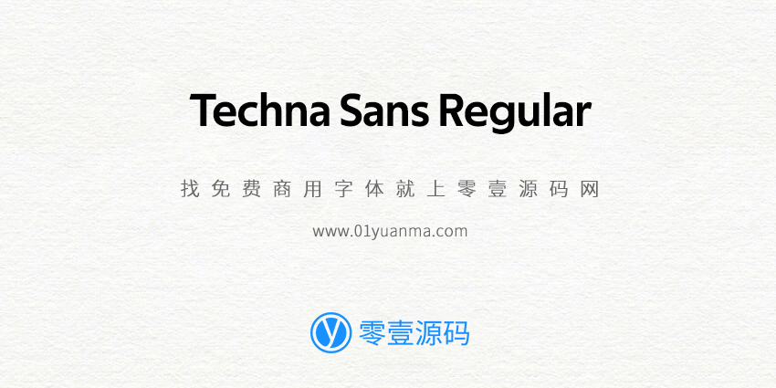 Techna Sans Regular 免费商用字体
