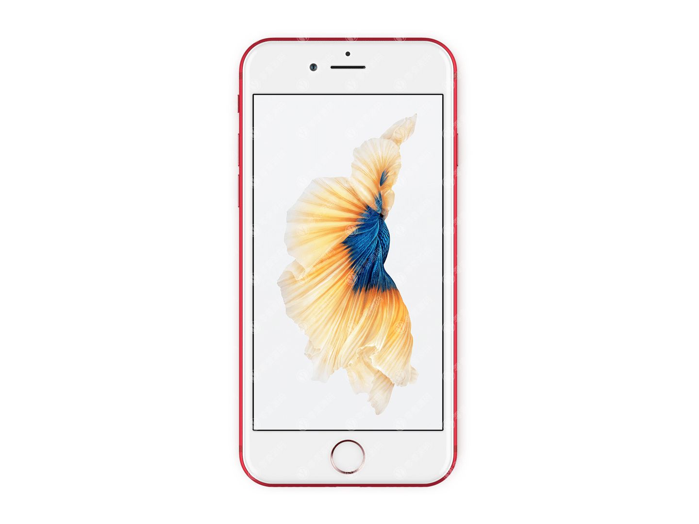 红色iPhone手机样机模型素材psd源文件