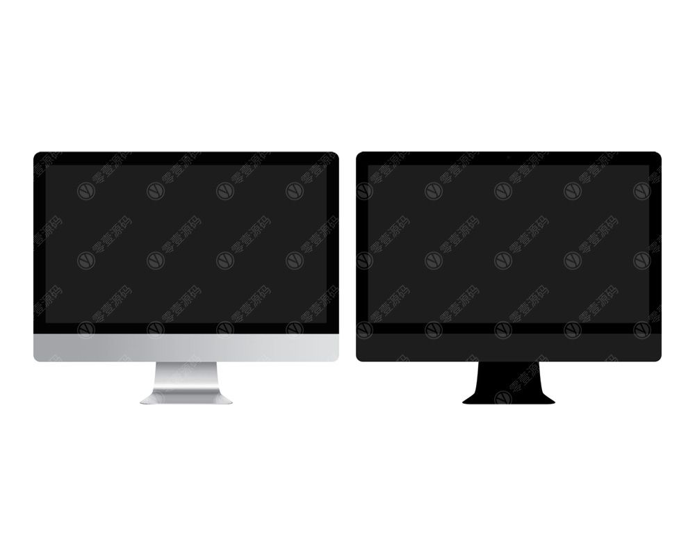 iMac Mockups 苹果电脑样机黑白一体机